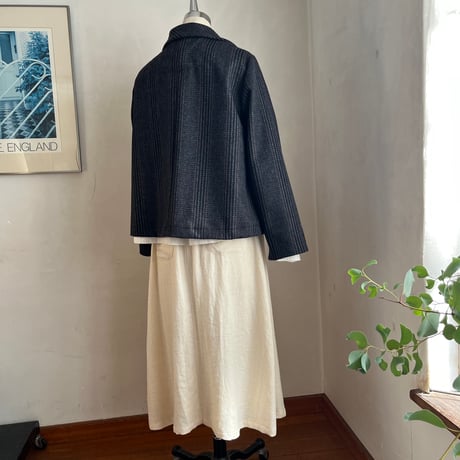 ピッケコート　ウール　モッサガンクラブチェック　ブラック×ブラウン　10-25506-0680