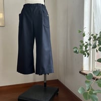 ランチパンツ(裏付)　タスマニアンウールチドリ　ネイビー×ブラック　　　　　　　04-25504-53
