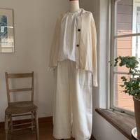 クラウドパンツ　コットン甘撚りツイル　オフホワイト　　　　　　　　　　　04-24302-03　　　　　04-23303-03
