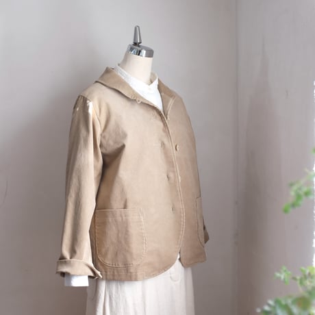 アザレアジャケット　コットンコーデュロイ　ストレッチ　ベージュ　　　　　10-22504-10