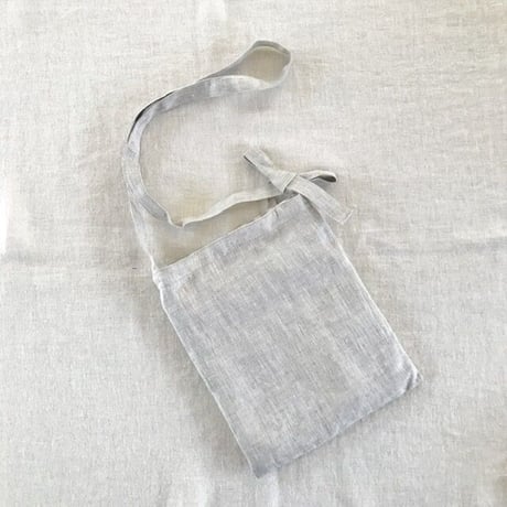 ソルティbag リネン　ドット刺繍　花刺繍　スラブキャンヴァス　ナチュラル　　61-23403/6095/6090/60