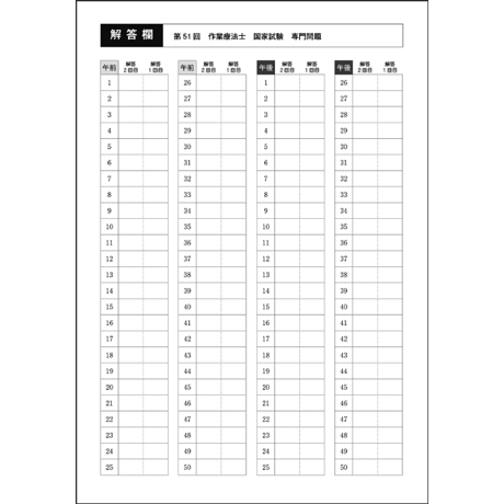 TRYカコモン15年分 作業療法士　国家試験専門問題（第47～61回）
