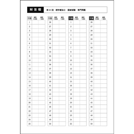 TRYカコモン15年分 理学療法士　国家試験専門問題（第47～61回）