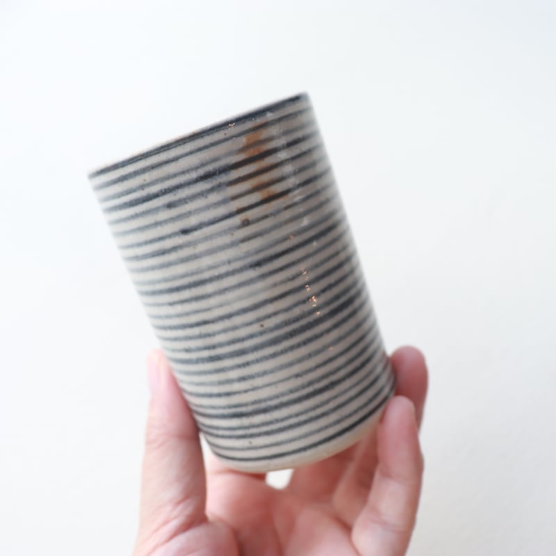 冨本大輔 灰釉染付筒型ゆのみ | savi no niwa