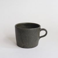 叶谷真一郎　珈琲カップ（黒翠）
