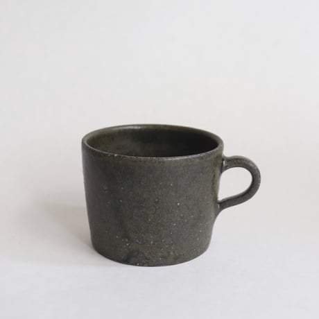 叶谷真一郎　珈琲カップ（黒翠）