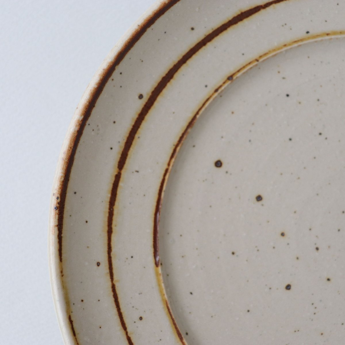 冨本大輔 灰釉鉄絵七寸リム皿 | savi no niwa