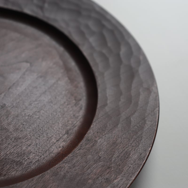 石井宏治 リム皿 べんがら（18㎝/21㎝） | savi no niwa