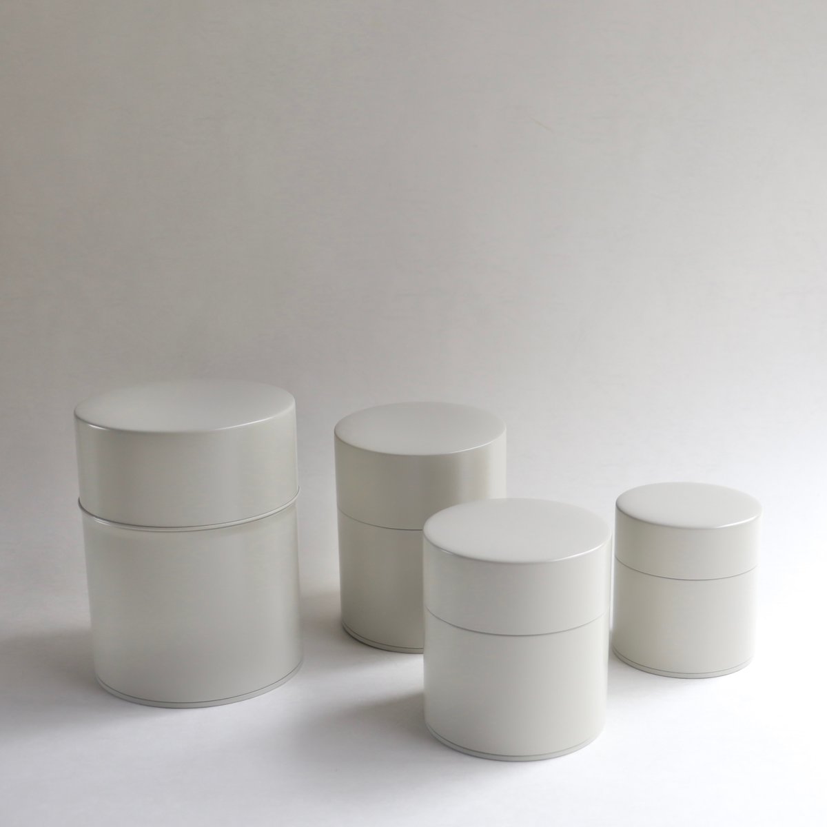 茶缶（灰白）4サイズ | savi no niwa