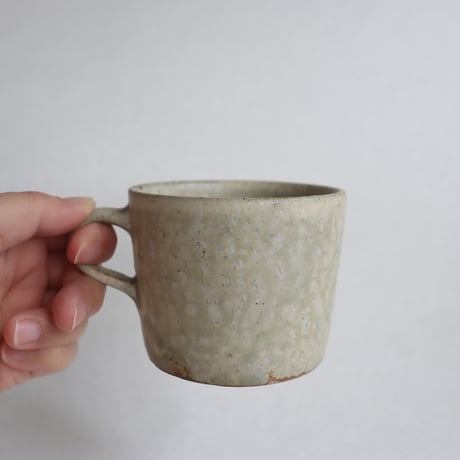 叶谷真一郎　珈琲カップ（灰粉引）