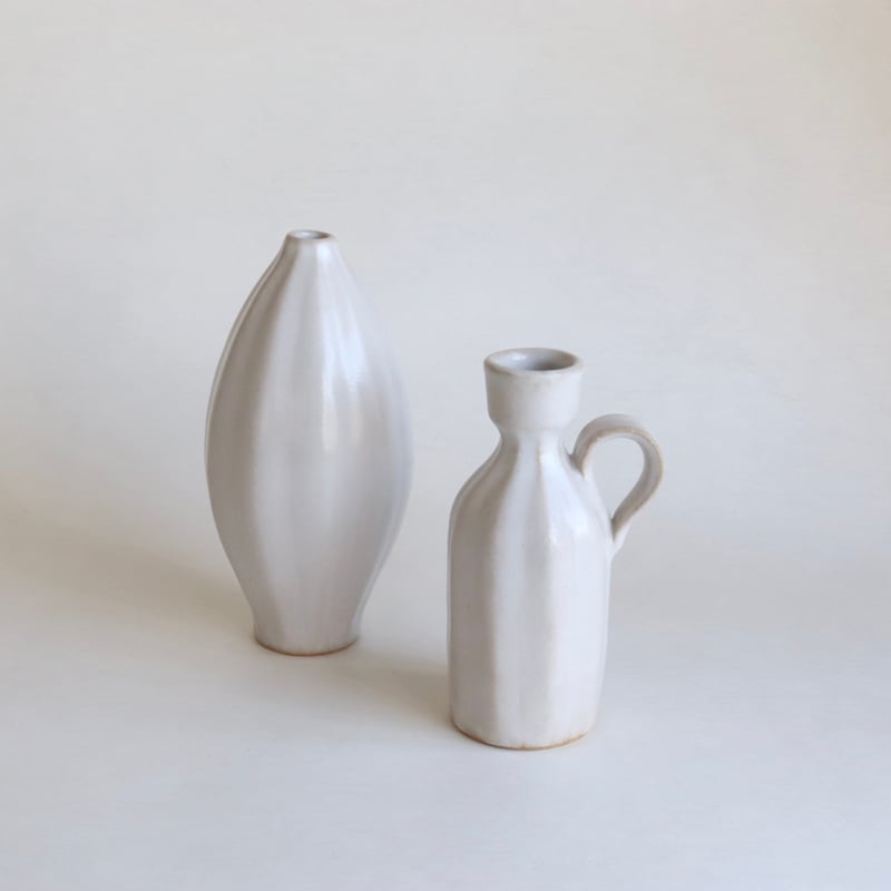 田中文哉 花器 ホワイト | savi no niwa