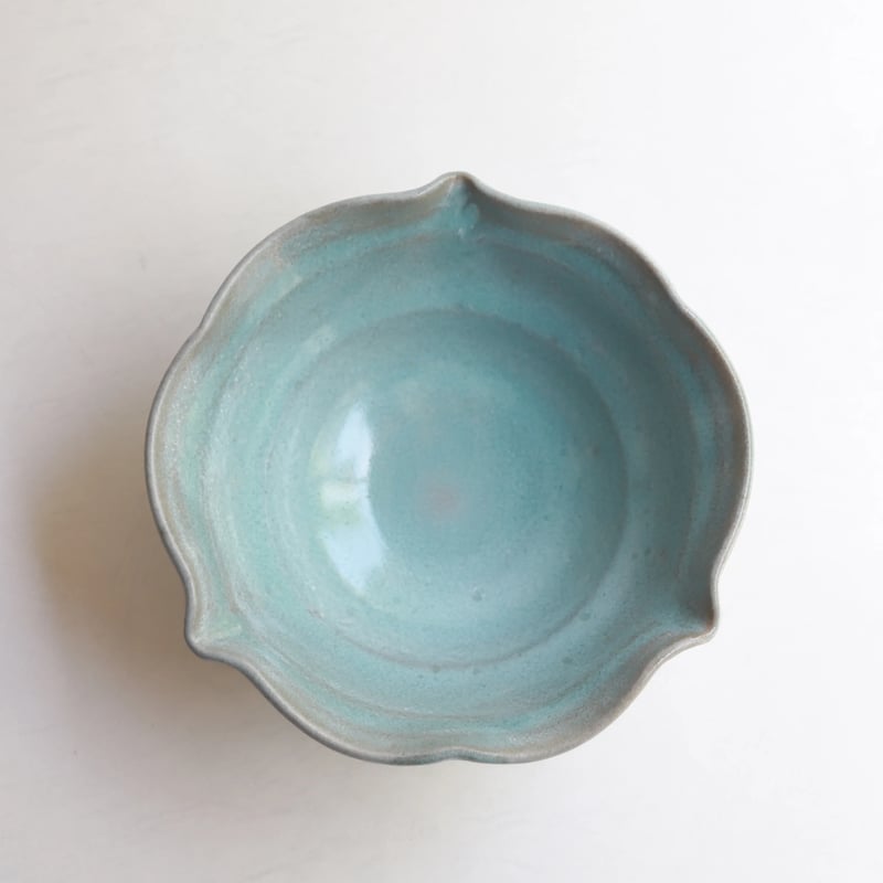 田中文哉 稜花鉢 ブルーグレー | savi no niwa