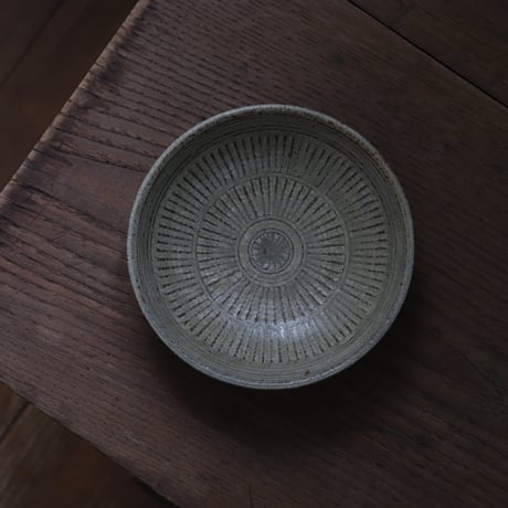 叶谷真一郎　4寸鉢（三島）