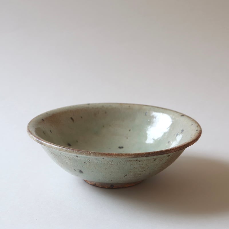 小林徹也 灰釉粉引 ひしゃげ鉢