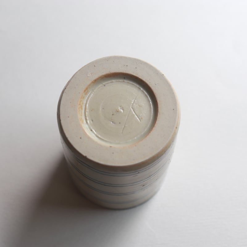 冨本大輔 灰釉染付筒型ゆのみ | savi no niwa