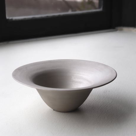 灰釉 平向付 5枚組 (伊賀焼 高台皿) 蓮善隆 作 蓮 善隆