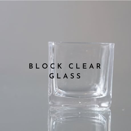 block clear glass  (1pk/4コ入)
