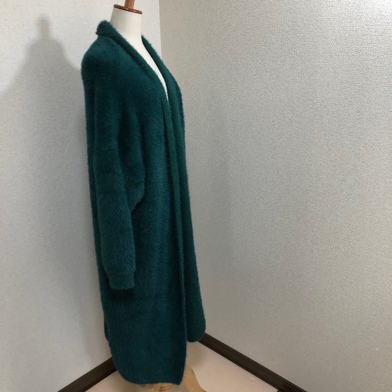 即納品】大人気！ふわもこモヘア☆マキシ丈スーパーロングコート