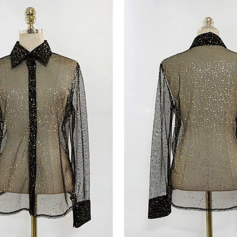 ASHISH SUPER A MARKET スパンコール シースルートップス ASHISH SUPER A MARKET スパンコール シースルートップス