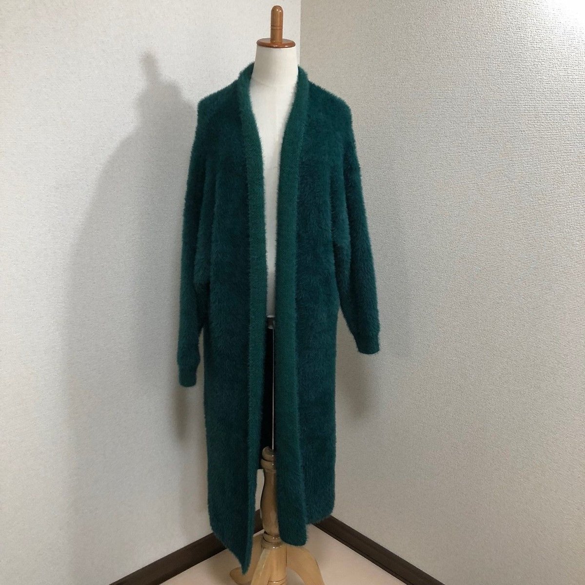 即納品】大人気！ふわもこモヘア☆マキシ丈スーパーロングコート