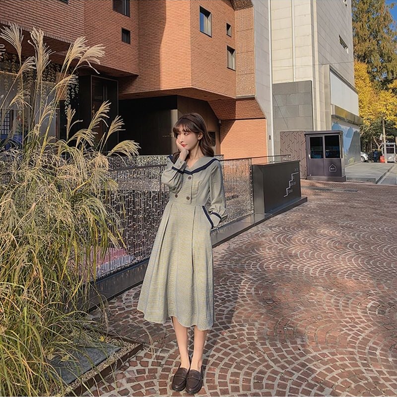 取り寄せ品】プレッピーで可愛い♪ パイピングライン チェック柄