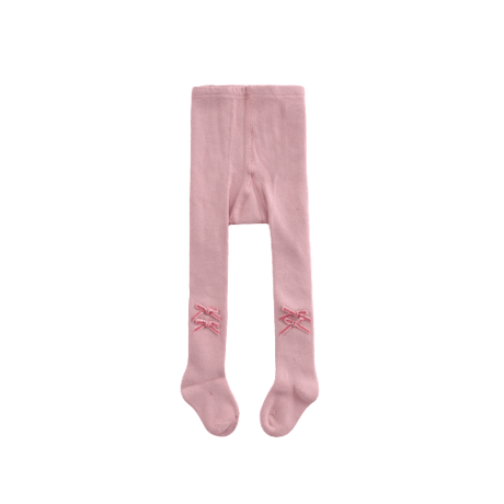 裏起毛タイツ リボン ポイント 3色 pink ピンク TP201667