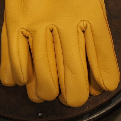 WATON GLOVES - THE DUKE - GOLD - DEERSKIN