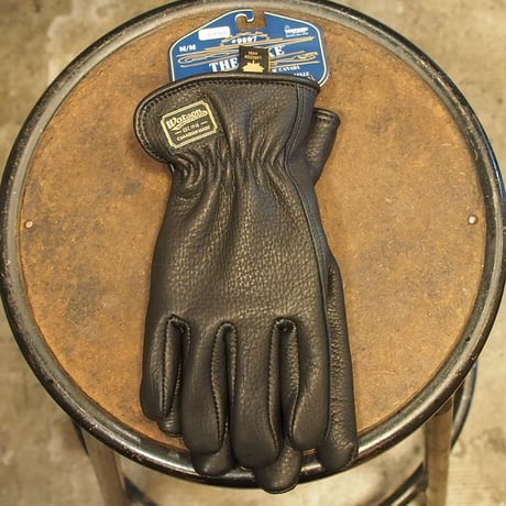 WATON GLOVES - THE DUKE -BLACK - DEERSKIN