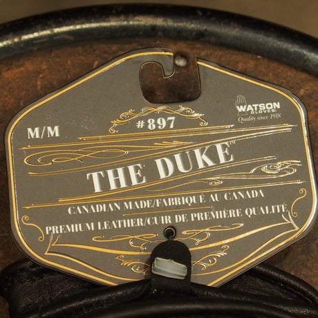 WATSON GLOVES - THE DUKE - SHORT - BLACK - DEERSKIN