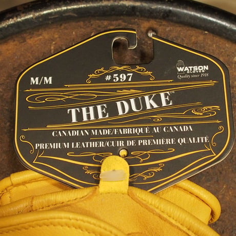 WATSON GLOVES - THE DUKE - SHORT - GOLD - DEERSKIN
