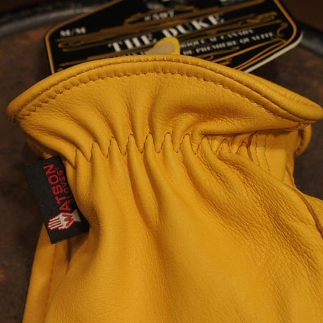 WATSON GLOVES - THE DUKE - SHORT - GOLD - DEERSKIN