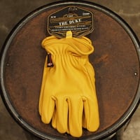WATSON GLOVES - THE DUKE - SHORT - GOLD - DEERSKIN