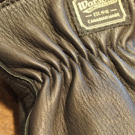 WATON GLOVES - THE DUKE -BLACK - DEERSKIN