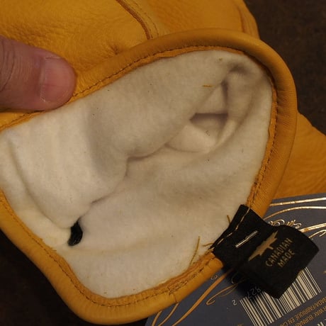 WATON GLOVES - THE DUKE - GOLD - DEERSKIN