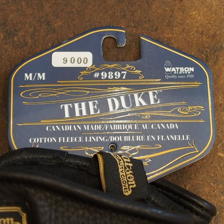 WATON GLOVES - THE DUKE -BLACK - DEERSKIN