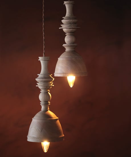 Wood Pendantlight -komorebi- 山桜 素地仕上げ P-01-00-13