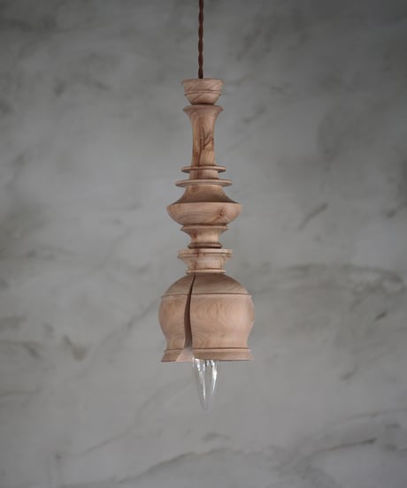 Wood Pendantlight -komorebi- 山桜 素地仕上げ P-01-00-19