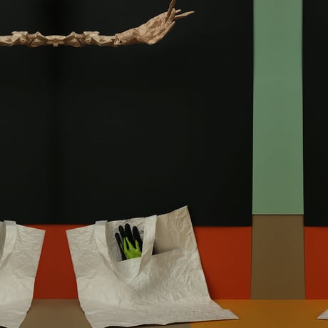 LIGHT_BAG（かあるいトートバッグ）ホワイト