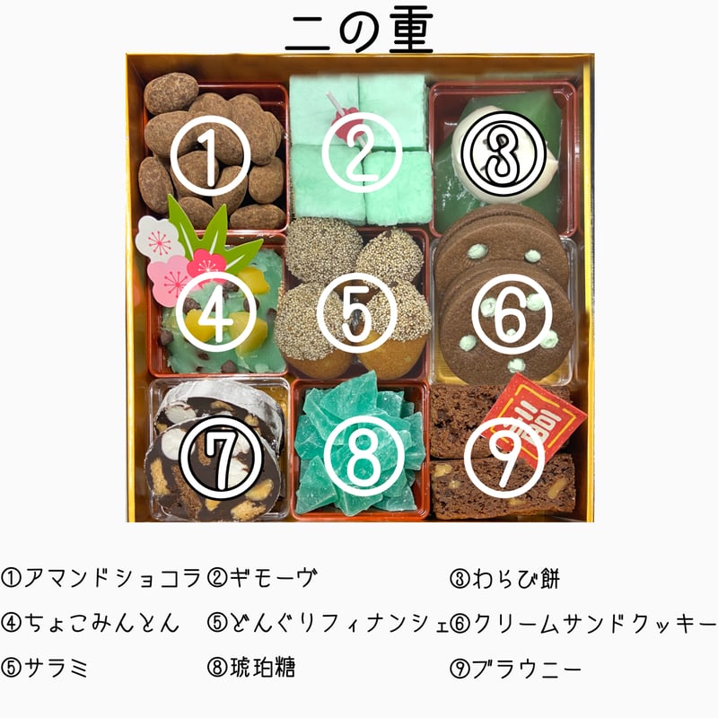 発送)チョコミントおせち | Sucreries オンラインショップ