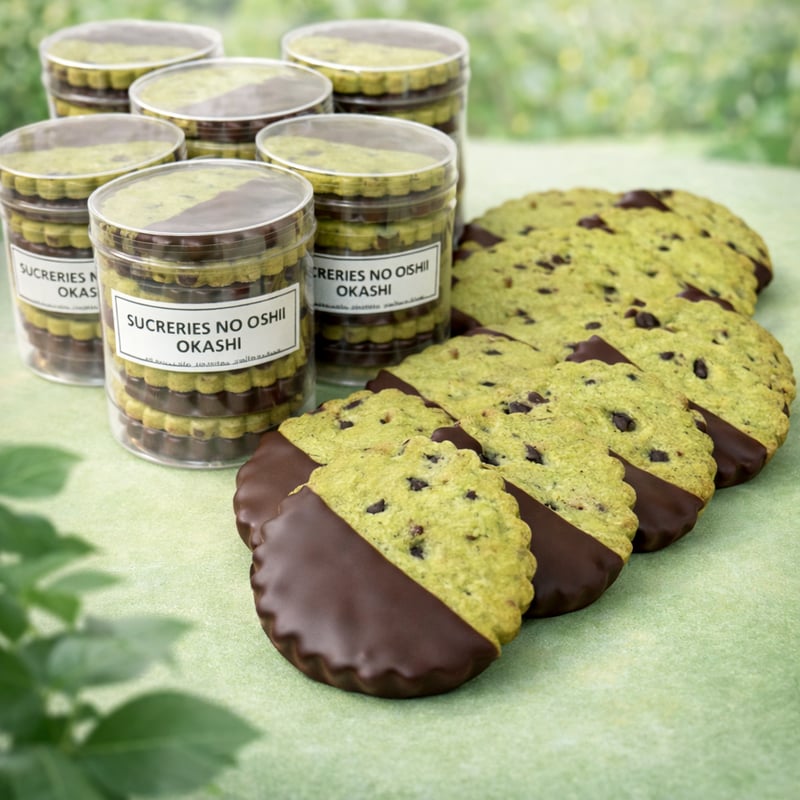 チョコミント出品 冷蔵】チョコがけチョコミントクッキー | Sucreries オンラインショップ