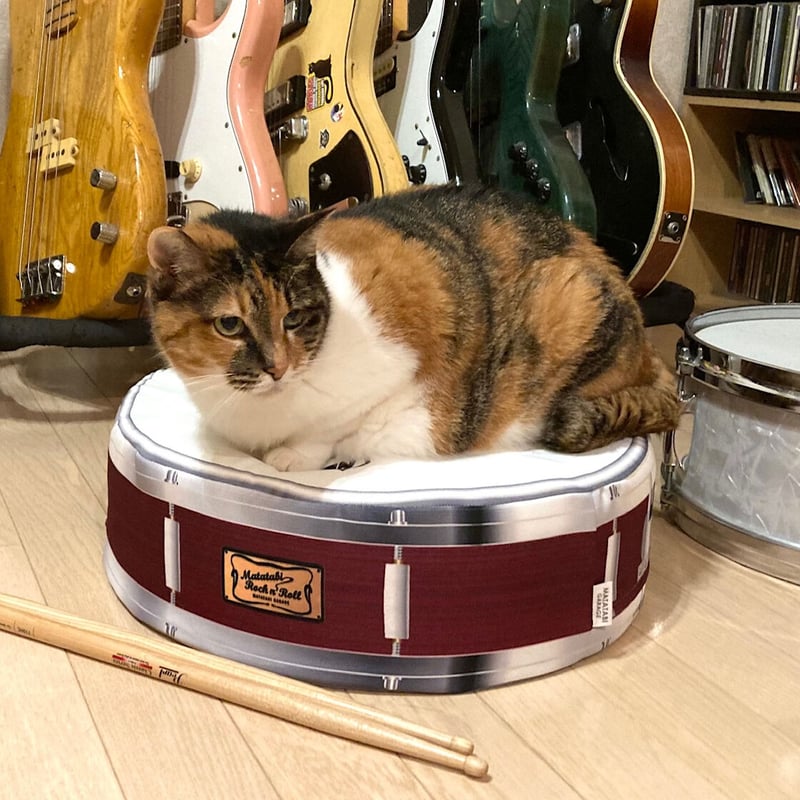 またたびロックンロール スネアドラム（クッション）× 2個セット