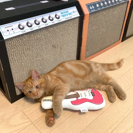 またたびロックンロール　ギター（ピンク）