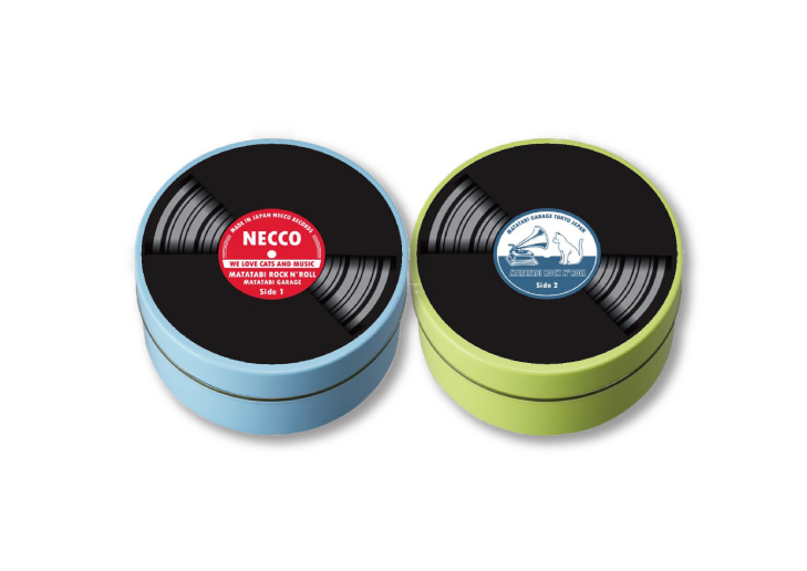 新商品のご案内【またたびロックンロール レコード缶（2色セット