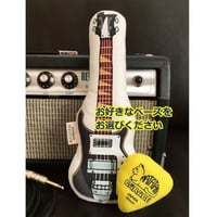 またたびロックンロール　お好きなベース＆ ピック （イエロー）のセット