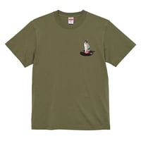 またたびロックンロール　猫とレコード Tシャツ