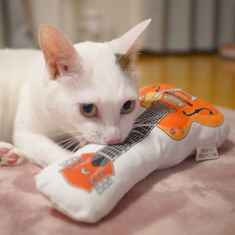 またたびロックンロール　ギター（オレンジ）