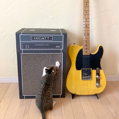 またたびロックンロール　ギターアンプ　チャコール（爪とぎ）とお好きなベースのセット