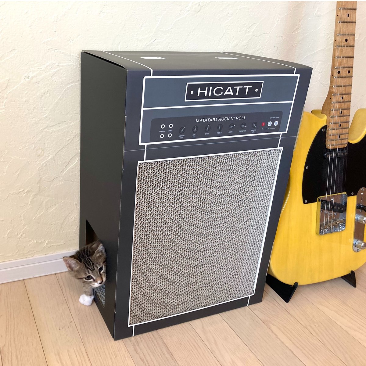 またたびロックンロール ギターアンプ チャコール(爪とぎ) 2個 またたびロックンロール ギターアンプ チャコール(爪とぎ) 2個