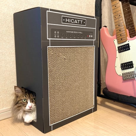 またたびロックンロール　ギターアンプ　チャコール（爪とぎ）とお好きなギターのセット