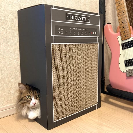 またたびロックンロール　ギターアンプ　チャコール（爪とぎ）  2個セット